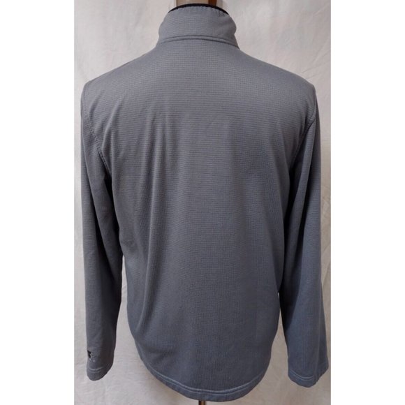 Starter Mens Medium 38-40 Grey Check 1/4 Zip Pullover Heavy Long Sleeve Jacket - Picture 7 of 12